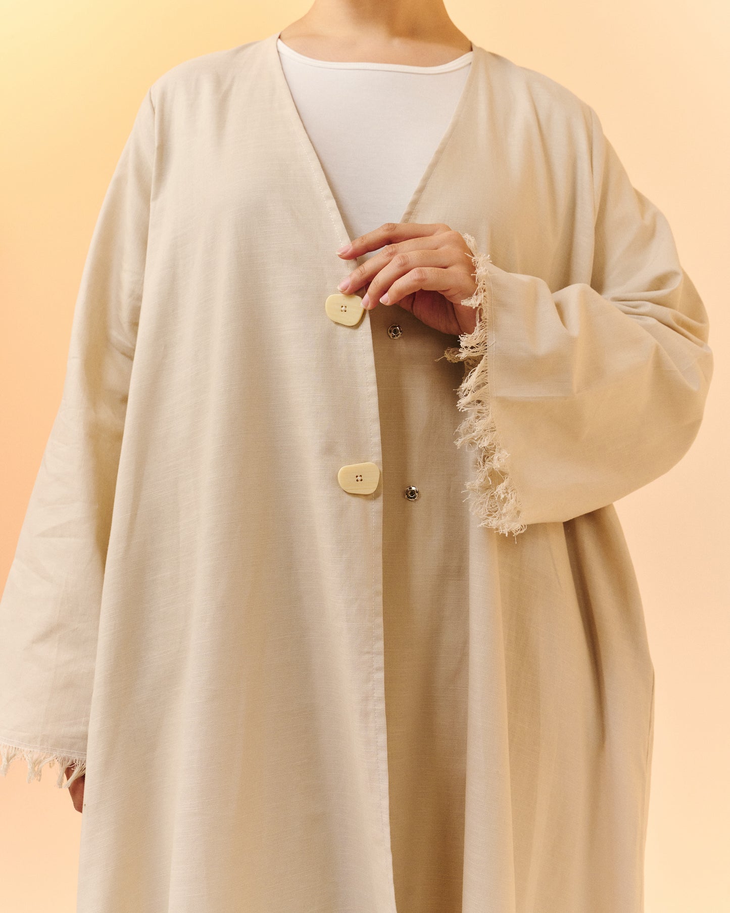 Sana Open Abaya | Desert