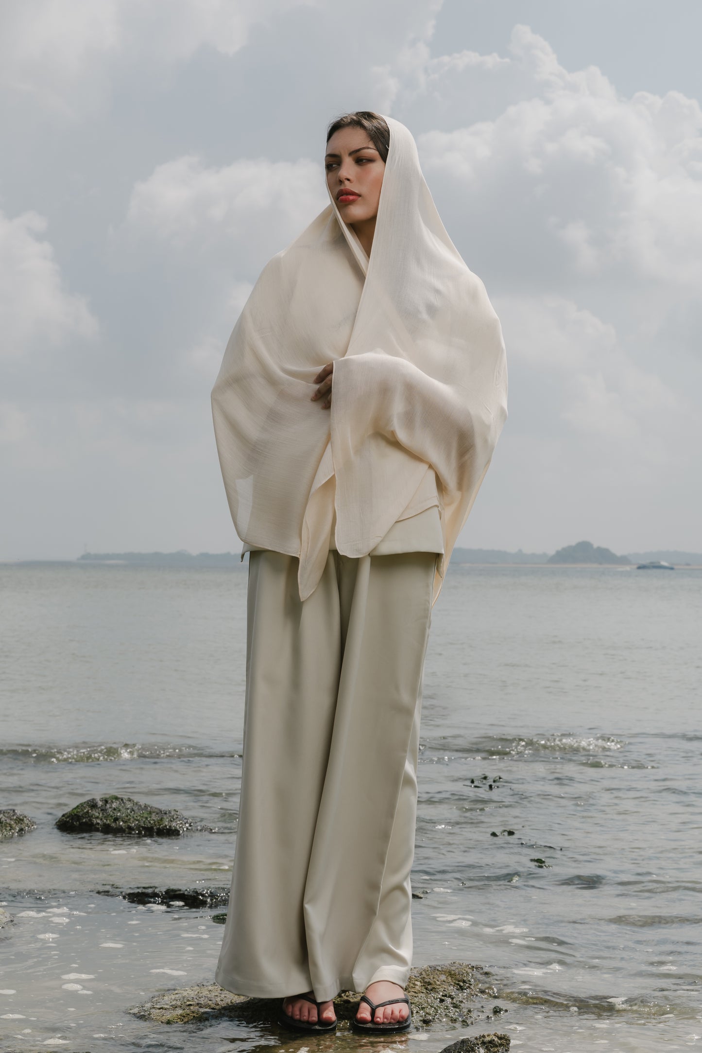 Modal Shawl | Oat