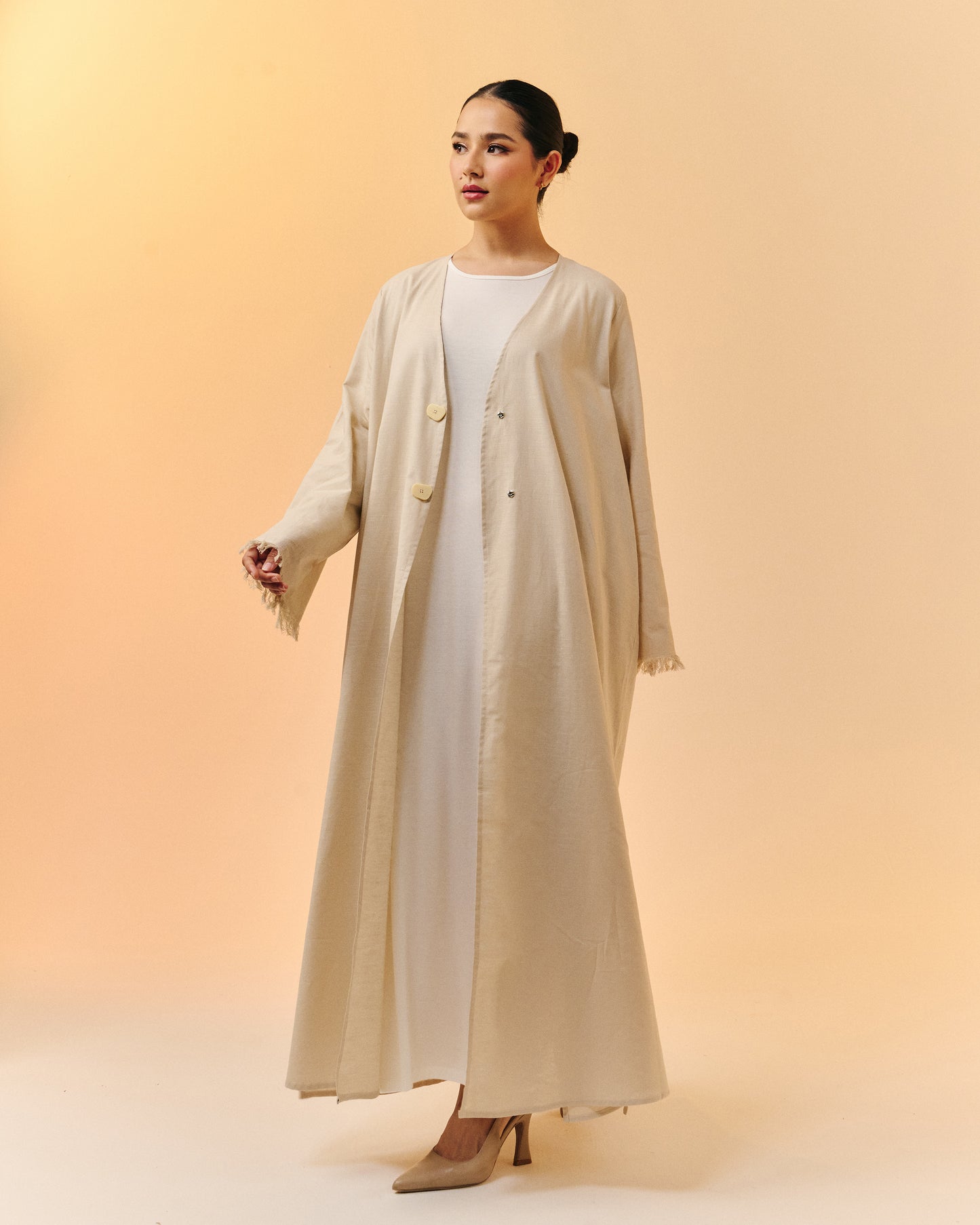 Sana Open Abaya | Desert