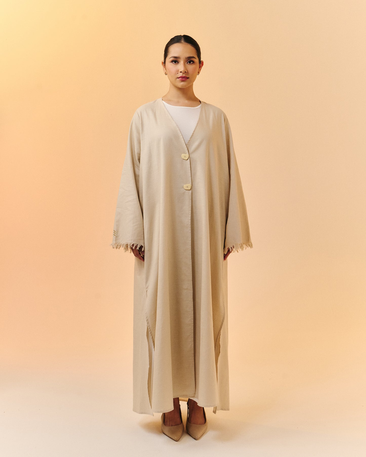 Sana Open Abaya | Desert
