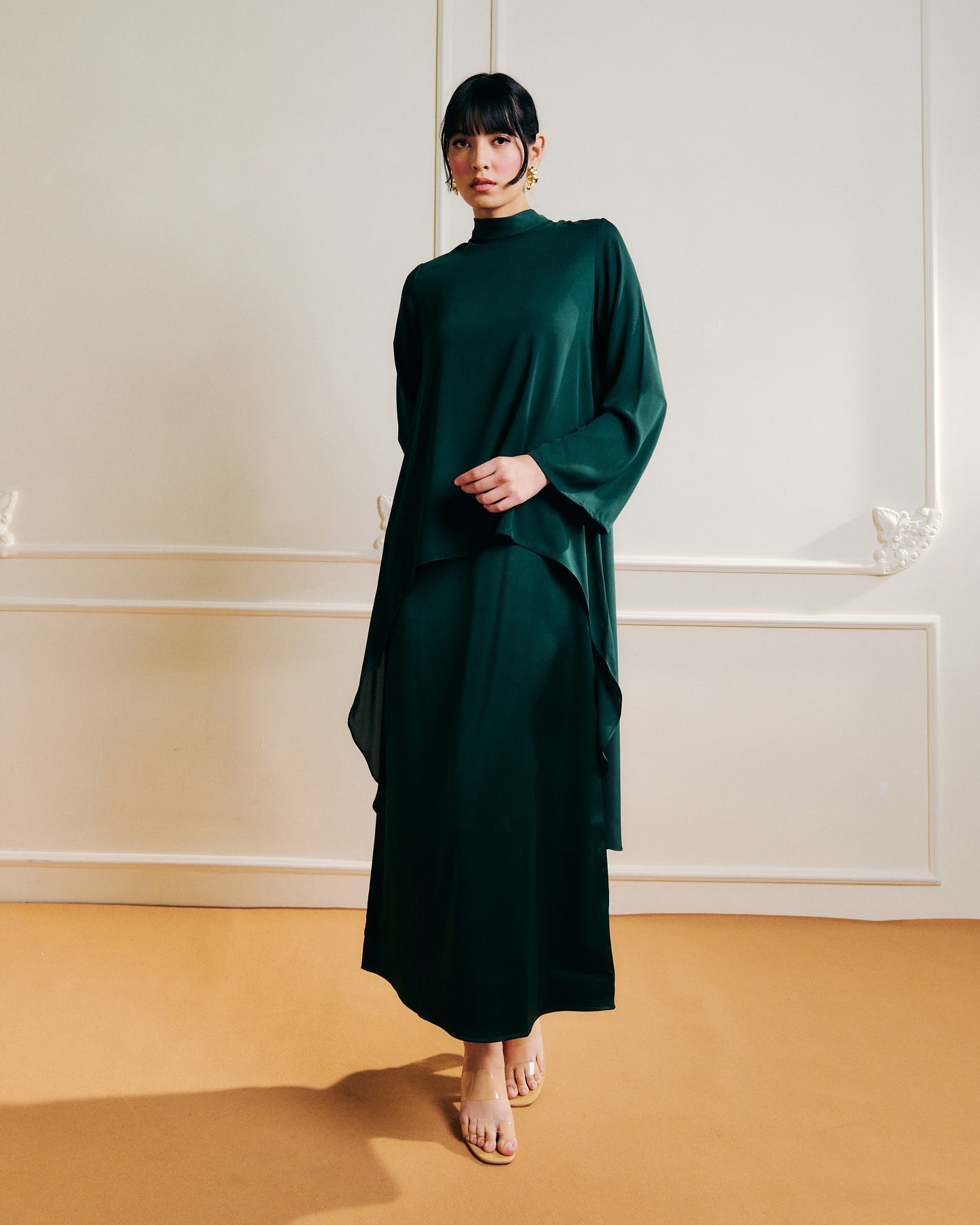 Calla Flow Dress | Emerald