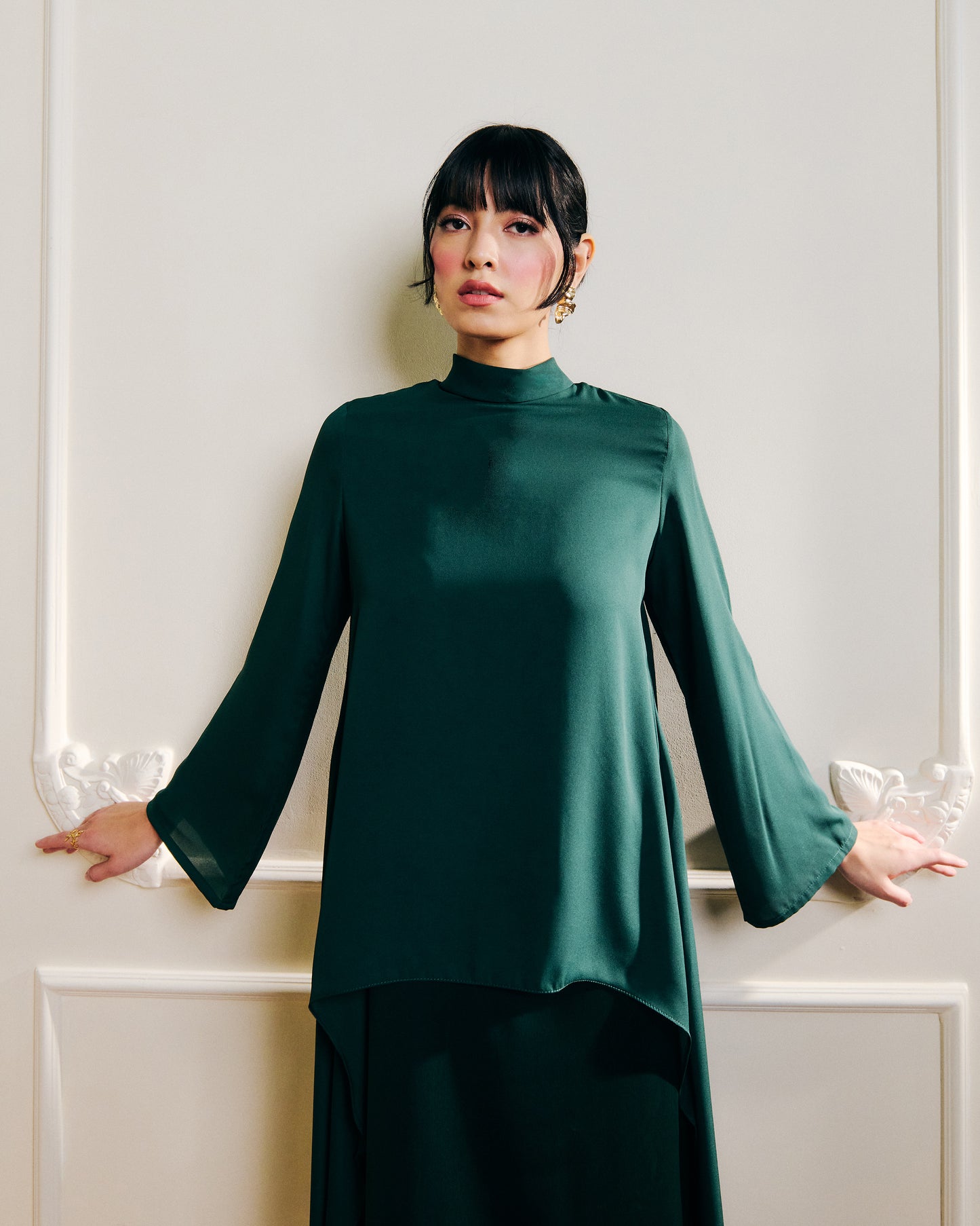 Calla Flow Dress | Emerald