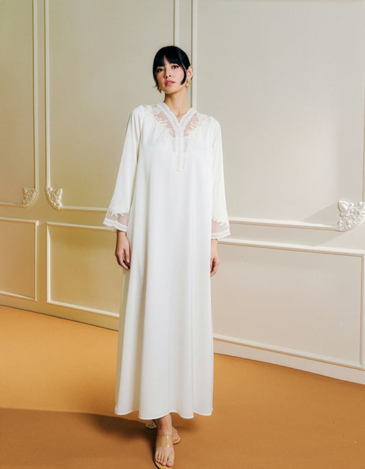 Dahlia Dress | Snow Drop