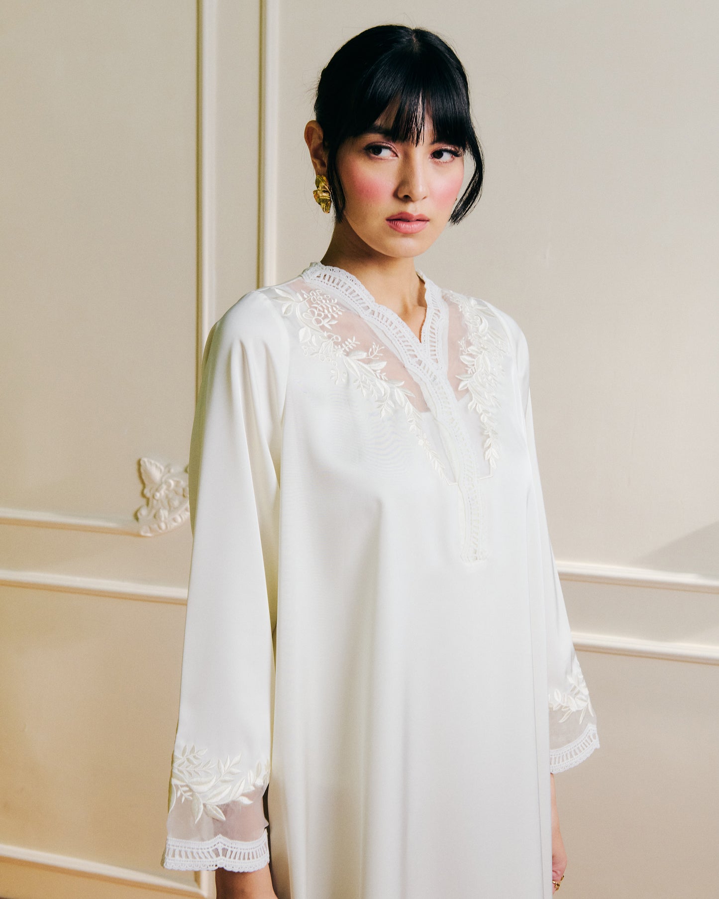Dahlia Dress | Snow Drop