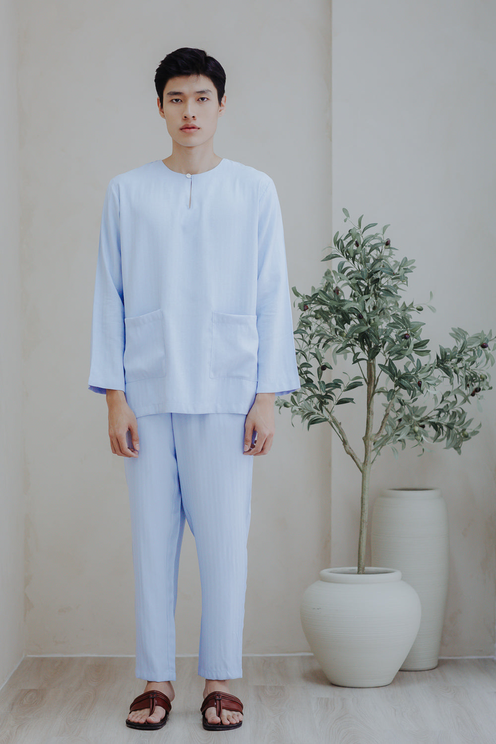 Adam Kurung Set | Sky