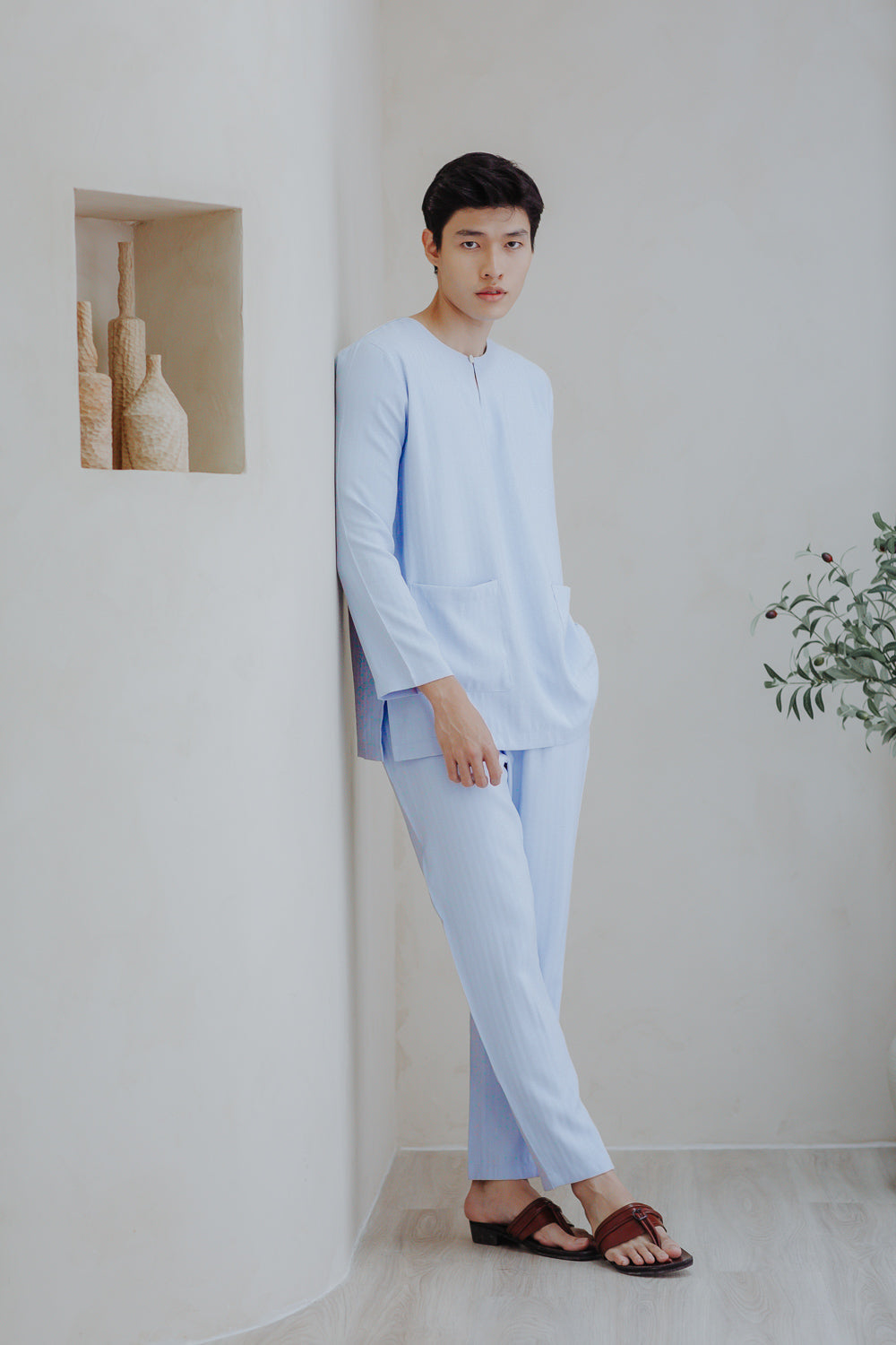 Adam Kurung Set | Sky