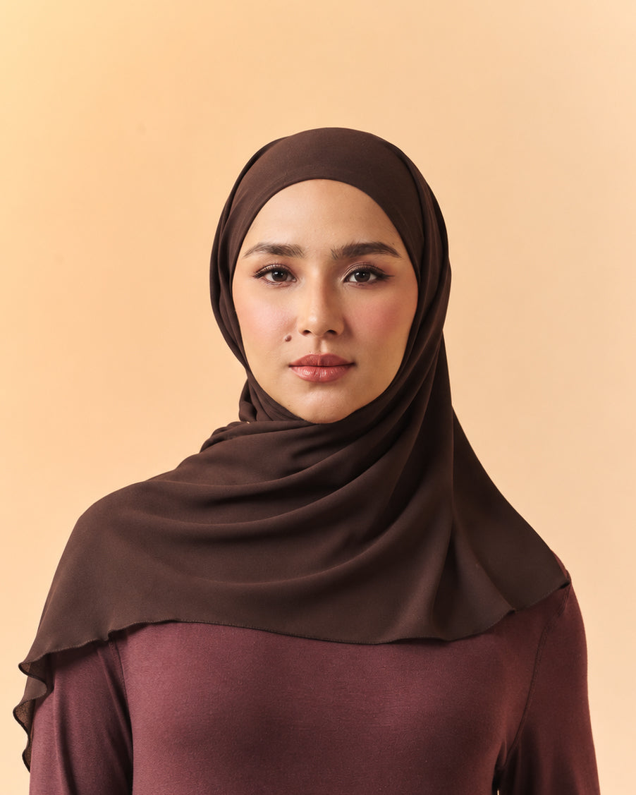 Naya Instant Triangle Shawl | Espresso