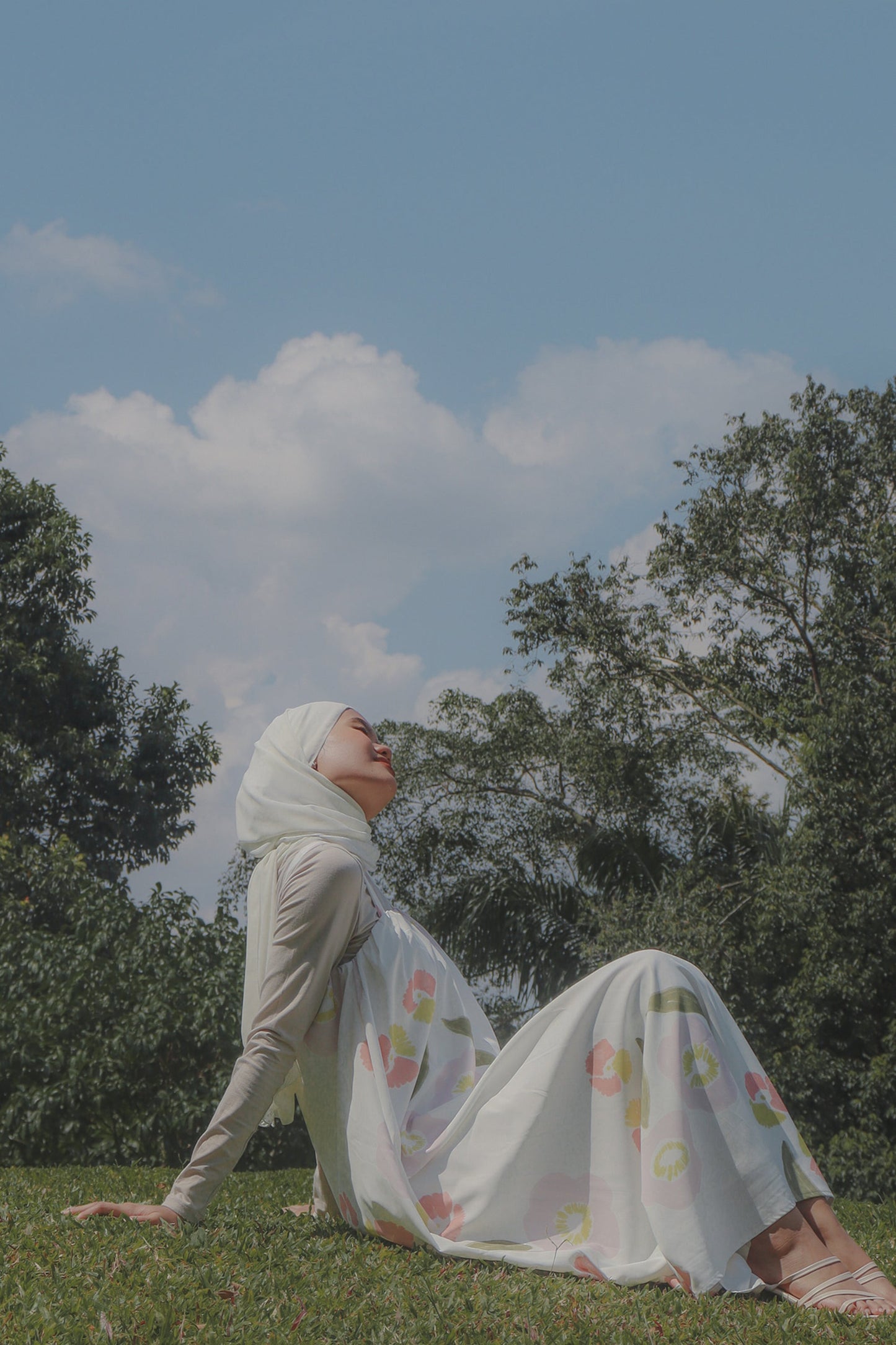 Lydia Printed Dress | Ivory