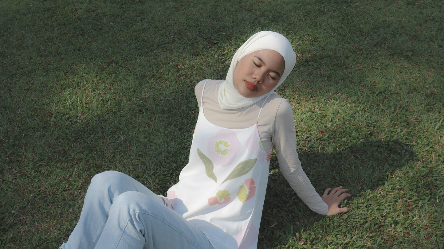 Lydia Printed Camisole | Ivory