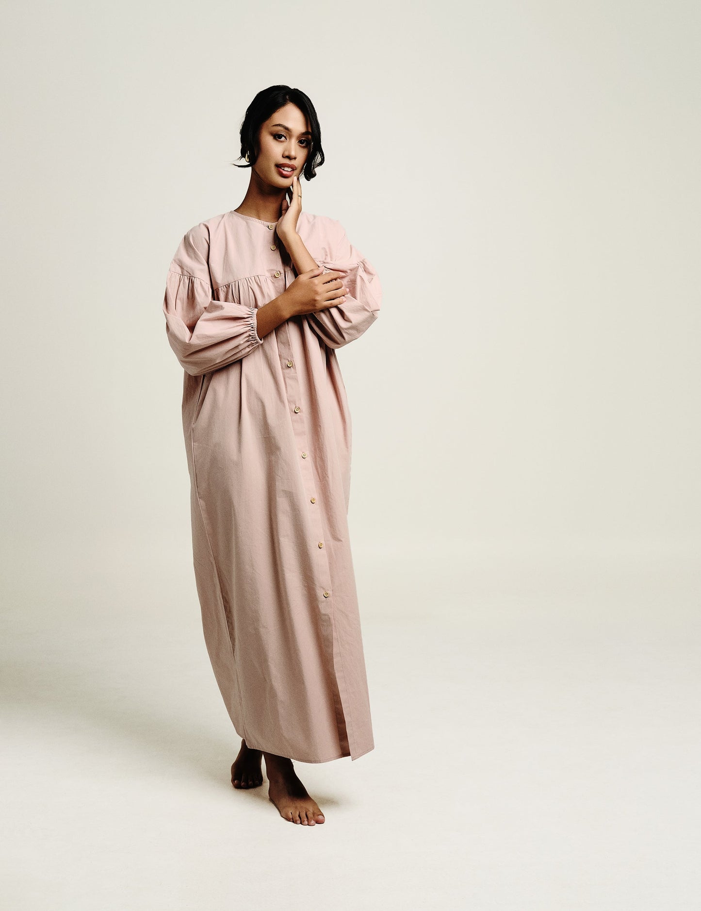 Ivory Dress | Dusty Pink