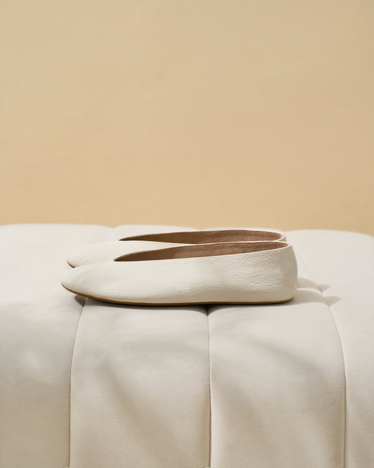 Lune Ballet Flats | Écru