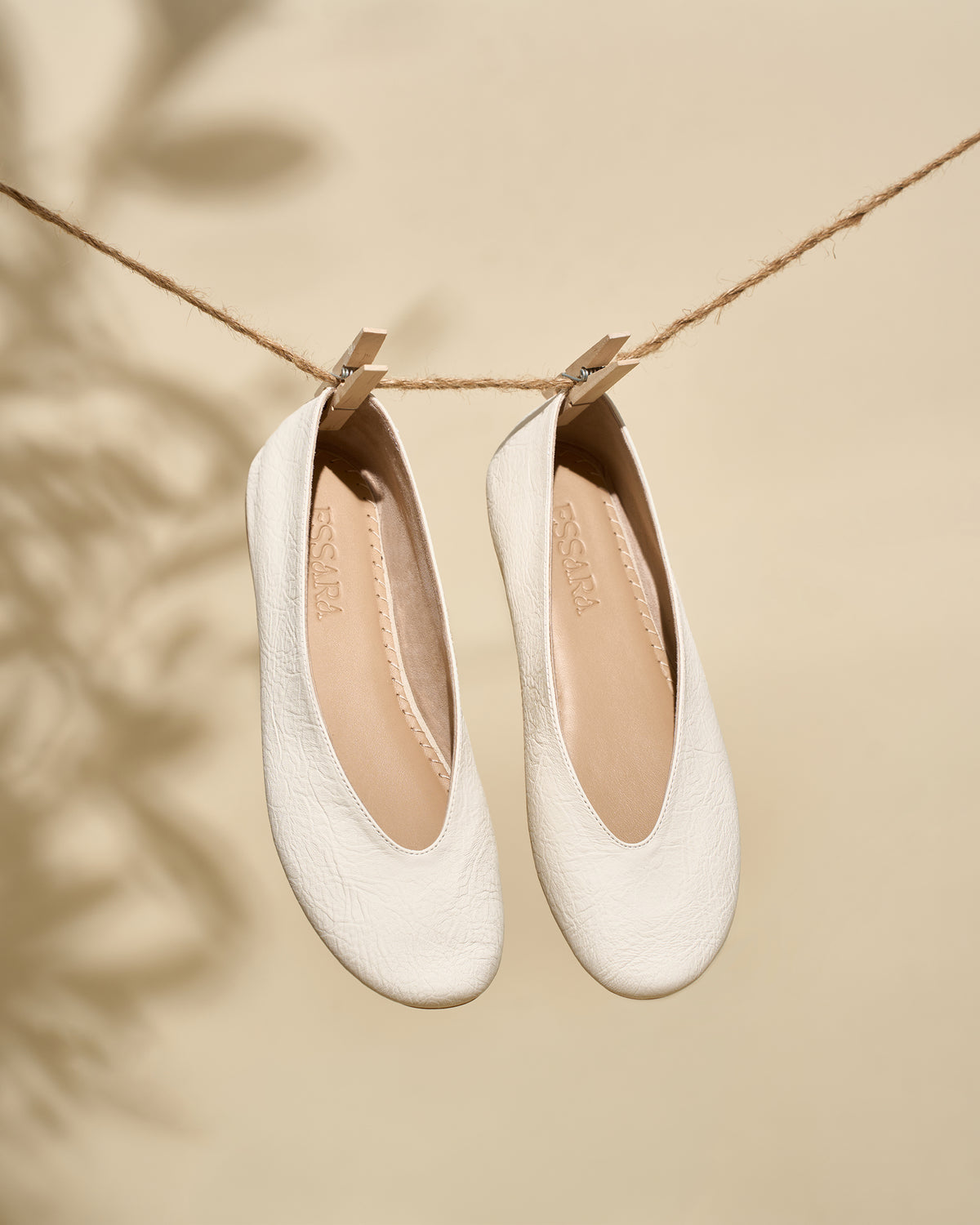 Lune Ballet Flats | Écru