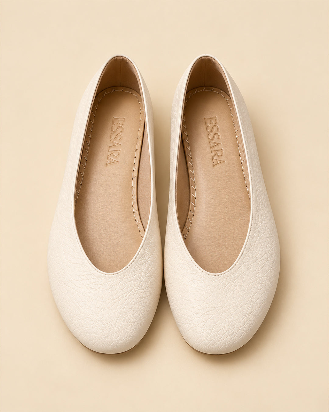 Lune Ballet Flats | Écru