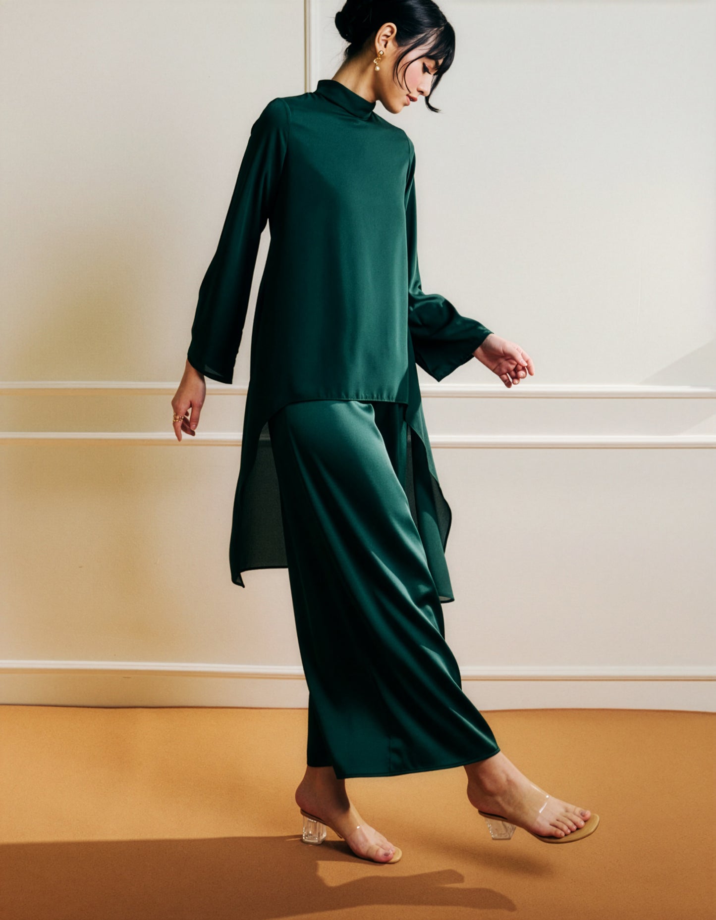Calla Flow Dress | Emerald