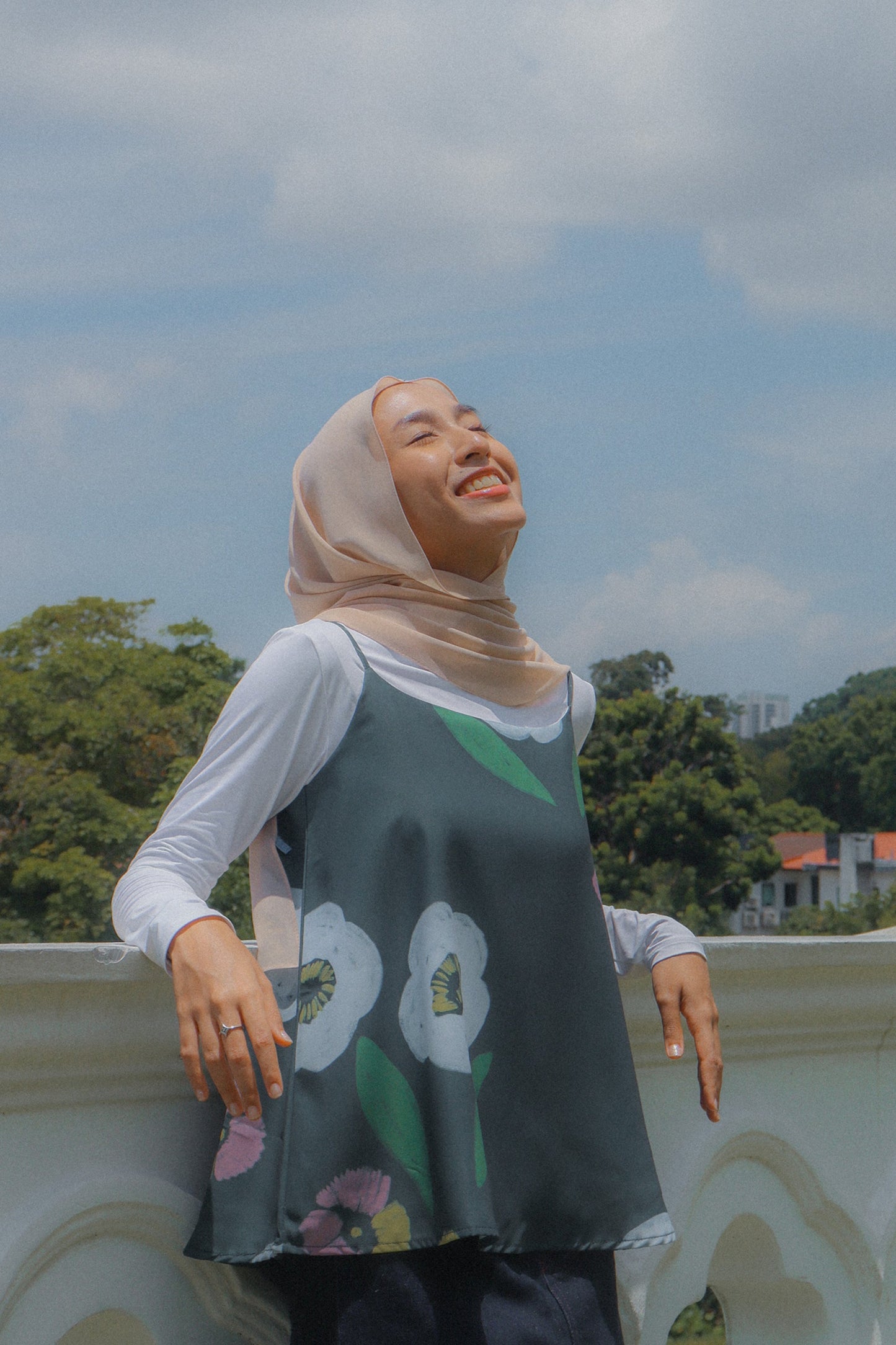 Lydia Printed Camisole | Olive